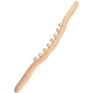 Massagestok Houten Meridiaan Baggeren en neigende Bar Massage Tools voor Hals en Achterbeen