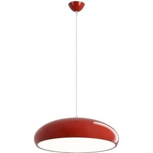 LANGDU Industriële metalen lampenkap kroonluchter moderne Amerikaanse stijl restaurant decor hanglamp met verstelbaar snoer - E27 voet hanglamp for keukeneiland eetkamer slaapkamer (Color : Red, Siz