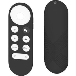 Afstandsbediening Case Voor Chromecast TV 2020 Siliconen Hoesje Beschermhoes voor Chromecast TV (zwart)