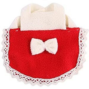 Kleine dierlijke doek strik vest hamster kleding comfortabele en schattige ademende huisdier harnas benodigdheden (kleur: rood, maat: S)