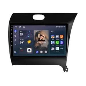 Android 12 Auto Stereo MP5 Player 9'' Screen Autoradio Voor Kia K3 Cerato Forte 3 2013-2016 Car-play Android Auto GPS-navigatie Bluetooth RDS FM AM DAB+ Radio Stuurbediening Voice Control(8 Core 2G+