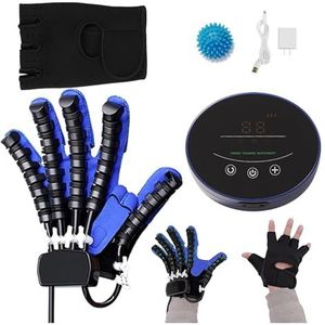 Slimme robothandschoenen voor handrevalidatie voor herstel na beroerte en artritis | Intensiteitsregeling met 5 niveaus | Spiegeltherapiemodus en geïsoleerde vingertraining