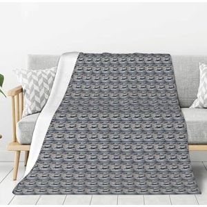 AYYQWE Vliegtuigen Fighter Jets Print Warm Flanel Pluche Deken Voor Sofa Woonkamer Dorm All-Season Thuis Camping Reizen