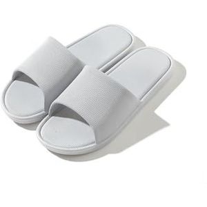 Slippers, Comfortable Men's and Women's Unisex Indoor Lightweight Bathroom Sandals for Home Use,voor dames en heren(Gray,45 EU)