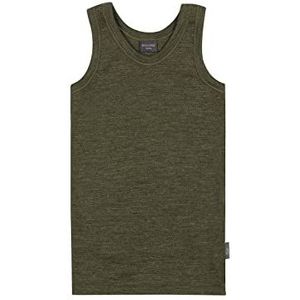 DILLING Hemd Van Merinowol Voor Kinderen Donker groenmelange 146-152