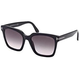 Tom Ford SELBY FT 0952 Black/Smoke Shaded 55/19/140 Dames Zonnebrillen