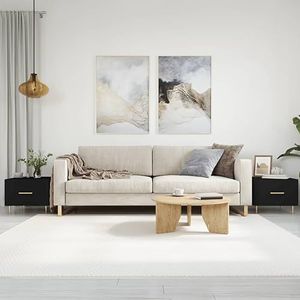 Set van 2 salontafels voor de woonkamer, bijzettafelset, woonkamertafel