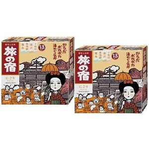 Tabinoyado Japanse Hot Springs Onsen Stijl Bad Mineralen Zout, Made in Japan, Nigori Assortiment - 4 Onsens Kirishima, Okuhida, Yuzawa, Towada (Totaal 13 Zakjes), Set van 2 Verpakkingen