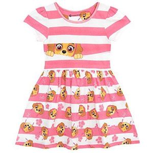 Paw Patrol Jurk | Zachte Katoenen Meisjes Zomer Jurk | Skye Paw Patrol Meisjes Jurken Rosa 110