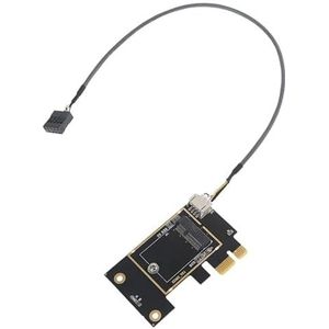 M.2 NGFF Wireless Card to PCI-e 1X Adapter M.2 Bluetooth-compatible Network Card To WIFI WLAN Converter Desktop for 8260