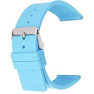 Horlogeband 12-24 mm zacht rubber universele rubber kleurrijke vervangende armband band accessoires, 14 mm, Rubber
