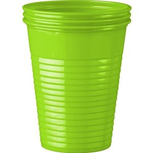 wellsamed 108930 plastic bekers mondspoelbeker drinkbeker beker kunststof 180 ml lichtgroen, 3000 stuks