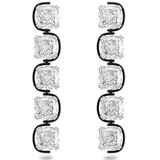 Swarovski - Harmonia Oorhangers - Wit - Gemengde Metaalafwerking
