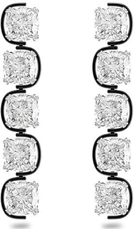 Swarovski - Harmonia Oorhangers - Wit - Gemengde Metaalafwerking