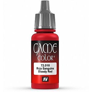 Vallejo VJ72010 Game Color 17 ml Acrylverf - Bloody Red