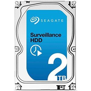 Seagate Surveillance HDD - 2 TB - interne harde schijf, ST2000VX003 (3,5 inch), 64 MB cache, SATA III voor bewaking gebied