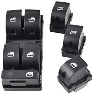 Raambedieningsschakelaar Voor A-udi A4 B6 A4 B7 2003-2008 Auto Electric Power Master Window Switch Knop Auto Accessoires 8E0959851B 4F0959855A Raambedieningsschakelaar(Set)