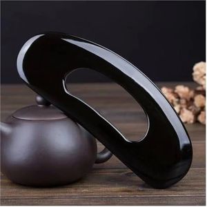 Massage Schraapplank Natuurlijke Zwarte Buffelhoorn Gua Sha Schraper Schoonheid Gezicht Achterbeen Lichaam Ontspanning Meridiaan Ontspanning