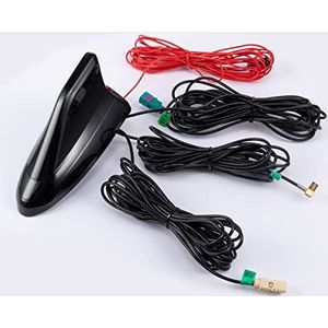 Vecys SMB Fakra Z Fakra B Adapter RG174 Kabel 5M Haaienvin Antenne DAB DAB + Auto Digitale Radio GPS Navigatiesysteem FM/AM Autoradio Radio Gecombineerde Versterkte Antenne voor Autodak