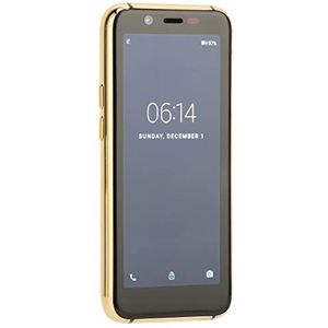 Mini Mobiele Telefoon, 3 GB RAM 32 GB ROM 3,5 Inch Mini-smartphone-vingerafdrukontgrendeling voor School (Goud blauw)