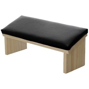 Handsteun voor nagels Tech - Schuine ontwerp houten PU-lederen manicure armpads, comfortabele nagelpolijsten armsteun, stevige standaard steun voor thuis