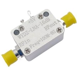 KWWEWEB WYDZ-LNA-100M-8G-16dB 100MHz - 8GHz 50ohms 5V/50mA UWB RF geluidsarme versterker met SMA vrouwelijke connector RF-accessoire