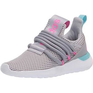 adidas Lite Racer Adap 3.0 Sneaker, Halo Silver/Screaming Pink/Hazy Sky, 7 US Unisex Little Kid