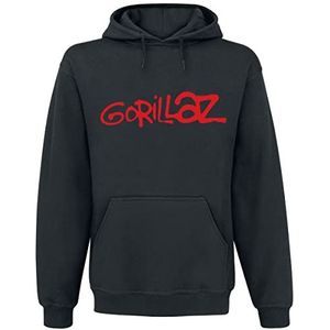 Gorillaz Logo Trui met capuchon zwart L 80% katoen, 20% polyester Band merch, Bands