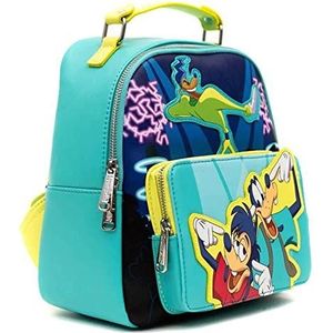 Loungefly Disney Mini Rugzak, Goofy Film Powerline, Max Goofy, Multicolor, Mini Rugzak