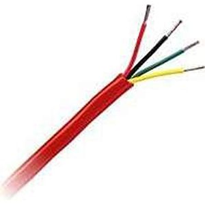 Honeywell Genesis 43121004 16/4 massieve niet-afgeschermde kabel, rood [1000'/Roll]
