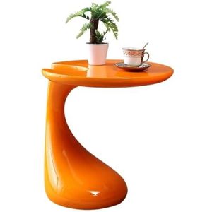 Moderne Woonkamertafel Hoektafel Bank Bijzettafel Creatieve Moderne Mode Woonkamer Kleine Salontafel Eenvoudige Nachtkastje Persoonlijkheid Koffietafel(Orange)