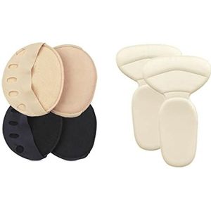 COOKOE Voetkussens pads Voorvoet Pads voor Vrouwen Hoge Hakken Schoenen Antislip Insert Voet Bal van Kussens Voorvoet Sokken Hiel Liner Protector