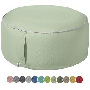 heimtexland Outdoor poef, zitkussen, weerbestendig, vloerkussen, opblaasbaar, voetenbank, yoga, lounge-kruk, tafel, party, decoratie, zitzak, 25 x 55 cm, type 551, mint