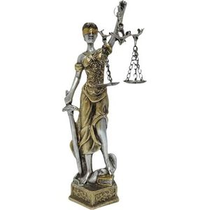 syayw Hars Justitie Lady Standbeeld - Decoratie Godin Van Justitie, Justitie Dame Standbeeld, Griekse Romeinse Engel Blinde Gerechtigheid Standbeelden voor Woonkamer, Slaapkamer, Huis,