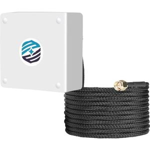 Maswell GNSS GPS-antenne SMA mannelijk, GPS GLONASS BEIDOU GAILEO L1-band 1561-1602MHz, schroef- en zelfklevende montage, IP67 waterdichte UV-gestabiliseerde nylon gevlochten kabel