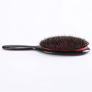 DieffematicSZ kam Oval Boar Bristle & Nylon Hair Comb Mini Anti-static Hair Scalp Massage Comb Hairbrush Salon Hair Brush Styling Tool