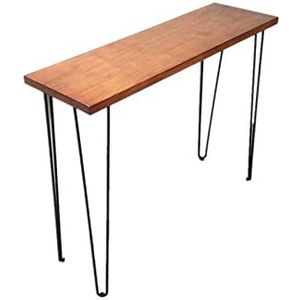 Industriële Bijzettafel, Smalle Lange Bartafel, Slanke Consoletafel, Banktafel Met Metalen Poten, Ruimtebesparende Wandtafel Voor Achter De Bank, Woonkamer, Keuken(Size:80 * 30 * 80CM,Color:A)