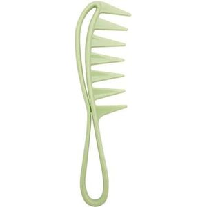 Salon haar knippen kam ontwarren brede tanden kammen professionele mannen olie hoofd kapsel borstel kapperszaak anti-wirwar kam (maat: groen)