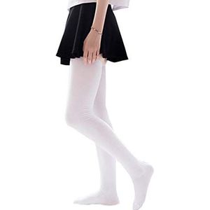 Bakicey Dames kniekousen sokken overknee-kousen, meisjes 80 cm panty katoenen kousen steunkniekousen gebreide sokken hoog, wit, One size