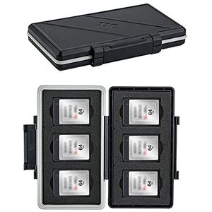 XQD-kaarthouder met 6 vakken, waterbestendig, schokbestendig, XQD kaarthouder voor Nikon Z6 Z7 D4 D850 D5 D500 D4S Panasonic Lumix DC-S1R DC-S1
