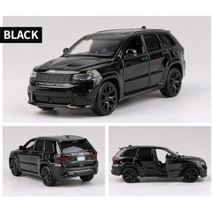 legering auto model speelgoed Voor Jeep SUV 1:36 Speelgoedauto Legering Trek Automodel Collectie Speelgoedornamenten (Color : Black)