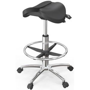 Rolbank, verstelbare spa-bank, draaibare salonbank Verstelbare hydraulische draaibare kruk met rugleuning en voetensteun for tandartspraktijk, massagekliniek, spa-salon, diverse kleuren(A2)