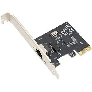 PCIe-netwerkkaart 10/100/1000Mbps, Half Full Duplex, Gigabit Ethernet, Compatibel met 98SE/2000/XP/Vista/Win 7/8/10, 32/64bit, voor, OS X 10.5+