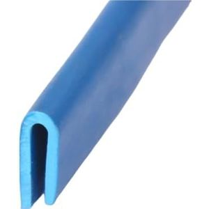 Rubberen glasafdichtingsstrip, rubberen U-strip, hoogte 7 mm x breedte 4 mm glas, metaal, hout, paneel, randafsluiting, 1 stuk (rood, 1 meter)(Blue,1meter)