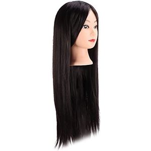 Mannequin Head, Small Hair Oefenhoofd Hoge temperatuur Draadkapper Trainingshoofd Gemakkelijk te gebruiken voor schoonheidsleraren voor gevlochten haar voor het rechttrekken van haar