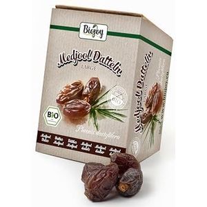 Biojoy Bio-Medjool dadels uit Israël, (1 kg) natuurlijk, vrij van zwavel & ongezoet