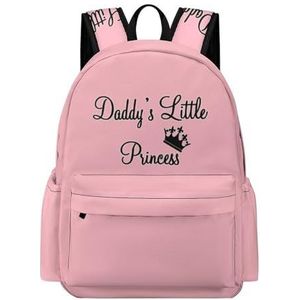 Daddy's Little Princess Mini Rugzak Leuke Schoudertas Kleine Laptop Tas Reizen Dagrugzak voor Mannen Vrouwen