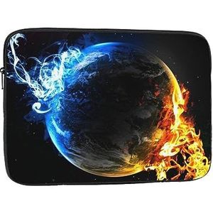 Planet Ice and Fire Laptop Sleeve Lichtgewicht Laptop Case Laptop Cover Shockproof Beschermende Notebook Case 17 inch