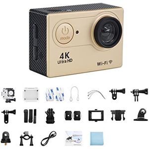 Action Camera, Ultra HD 4K/30fps Outdoor Mini Actie Camera Afstandsbediening Sport Camera Waterdichte Pro Moto Helm Sport Camera Soepele Stabilisatie(32G Card,3)