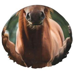 Animales Paarden Douchemutsen, Herbruikbare Douchemuts Voor Vrouwen, Dubbellaags Waterdicht Haar Cap, Voor Alle Haarlengtes